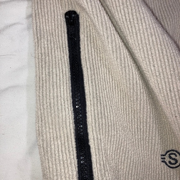 SIMS Snowboarding Zip Up Base Layer Jacket Women’s Size L/XL Unisex Ribbed - Picture 2 of 12